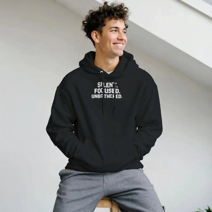 Unisex Hoodie Schwarz – Klassischer Kapuzenpullover für Damen & Herren | Nachtgrund - Nachtgrund