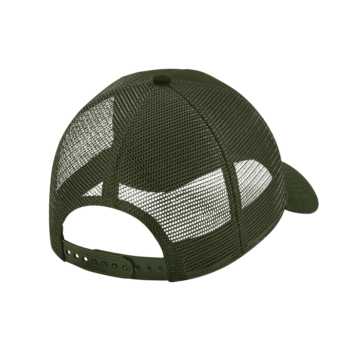 Nachtgrund Trucker Cap – Schwarze Streetwear Cap aus Bio - Baumwolle - Nachtgrund