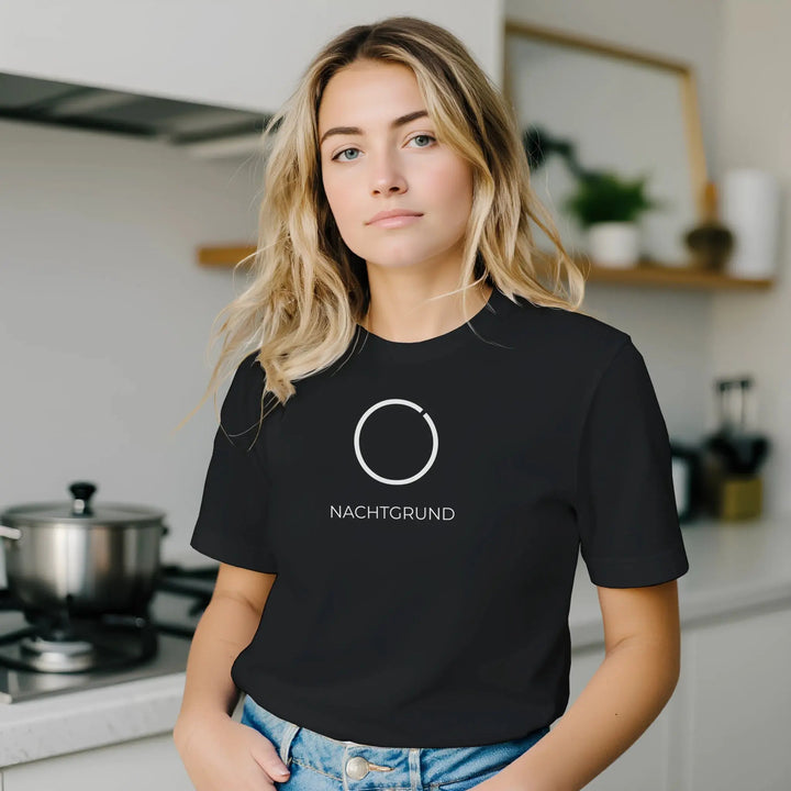 NACHTGRUND – Minimalistisches Unisex T-Shirt in Schwarz | Premium Streetwear - Nachtgrund